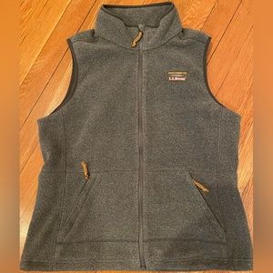 L.L.Bean Women’s Fleece Gray Vest